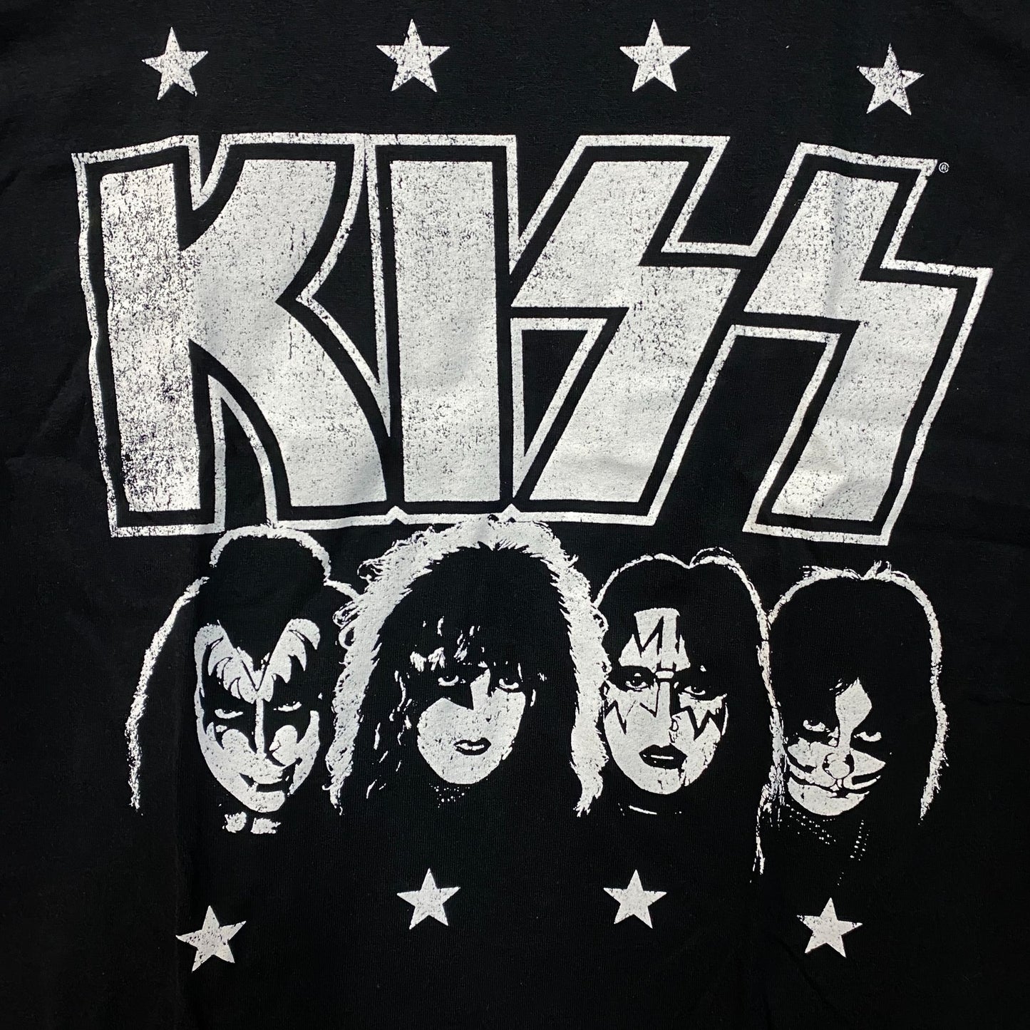 KISS Rock Band Members Graphic T-Shirt Medium
