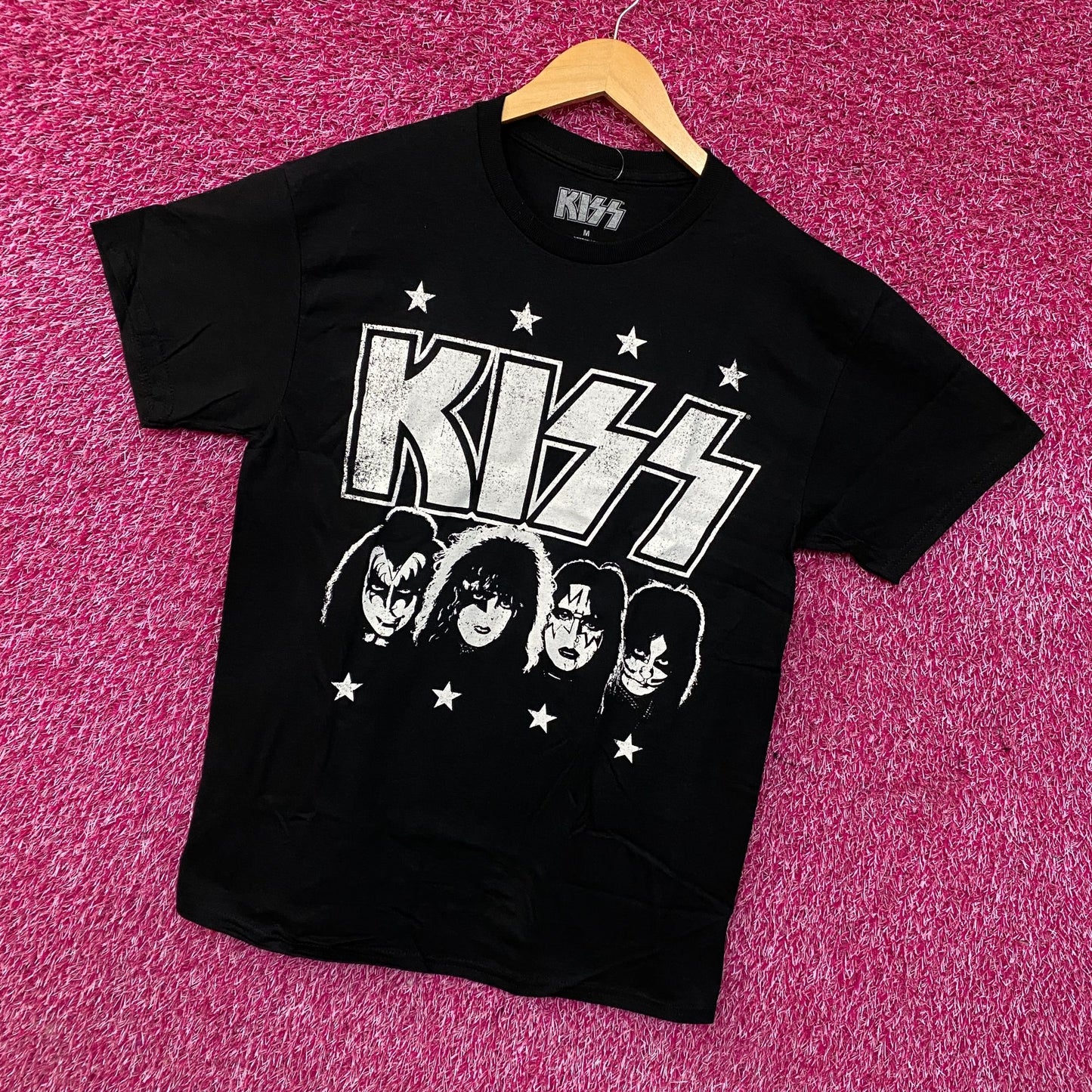 KISS Rock Band Members Graphic T-Shirt Medium