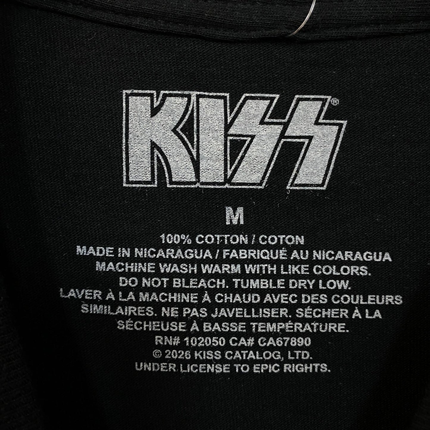 KISS Rock Band Members Graphic T-Shirt Medium