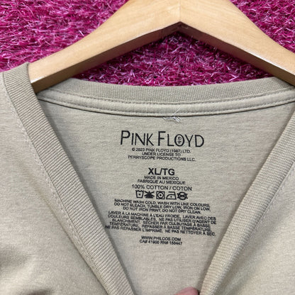 Pink Floyd Men's 1987 World Tour Aviator Ringer T-Shirt XL
