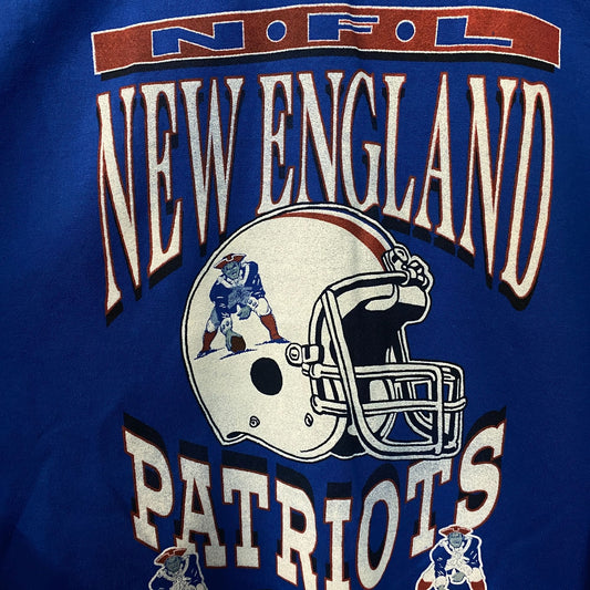 Junk Food Clothing New England Patriots Helmet Flea Market Crew Fleece XL