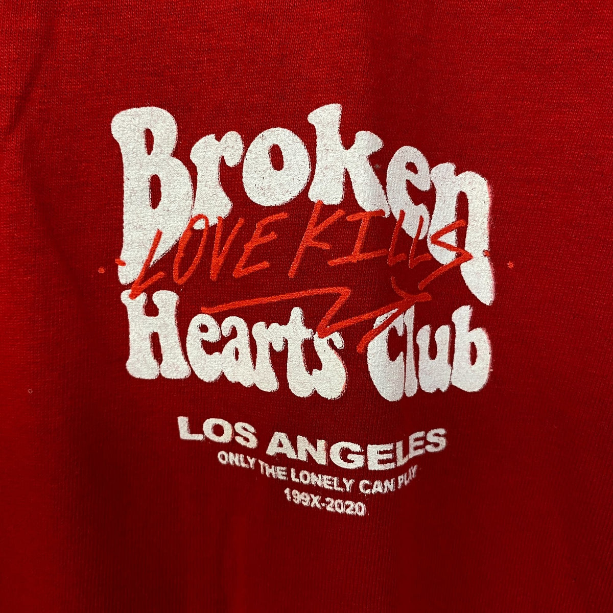 Broken Hearts Club Love Kills Long Sleeve Tshirt size Medium
