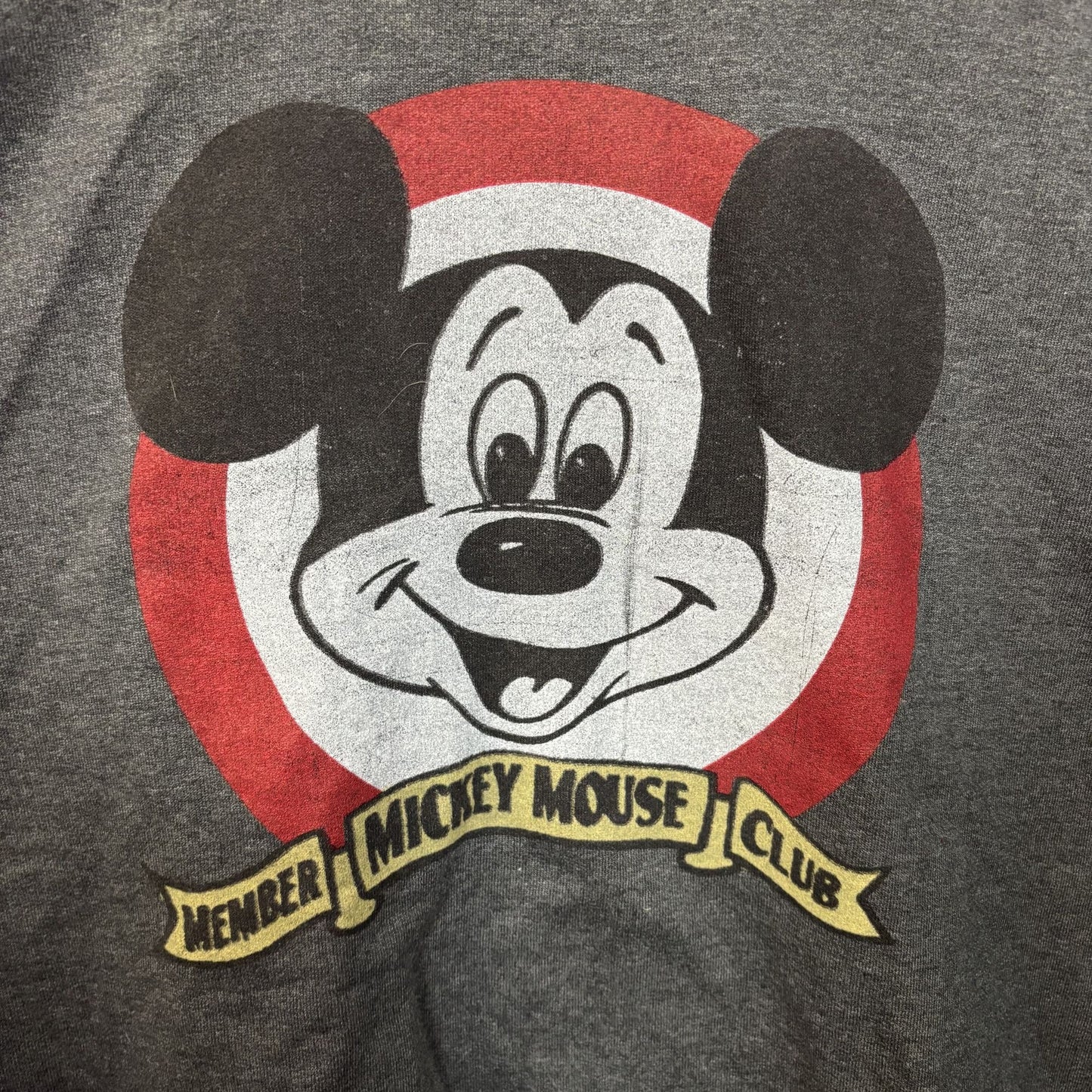Disney Parks Mickey Mouse Club Member Gray Sweatshirt Small