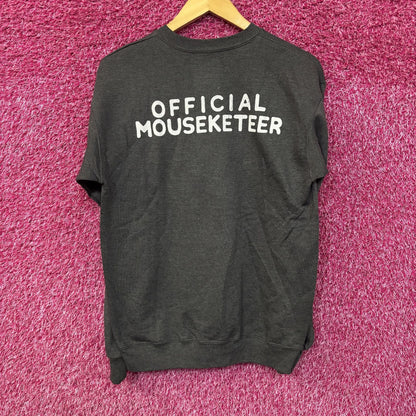 Disney Parks Mickey Mouse Club Member Gray Sweatshirt Small