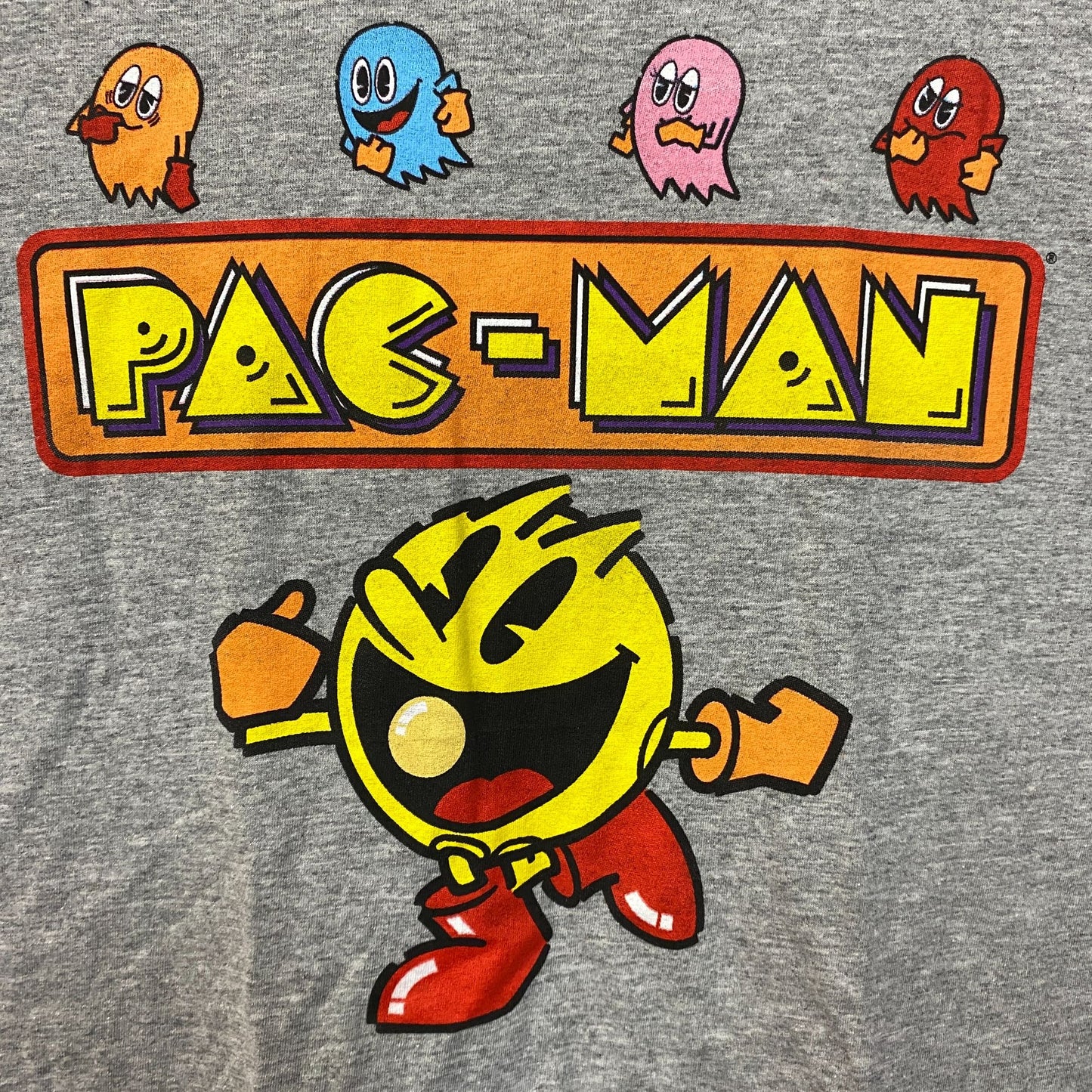Pac-Man And The Four Ghost Retro Game T-Shirt Small
