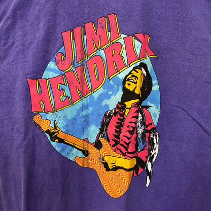 Jimi Hendrix Shredding at Woodstock Psychedelic Rock Tee S