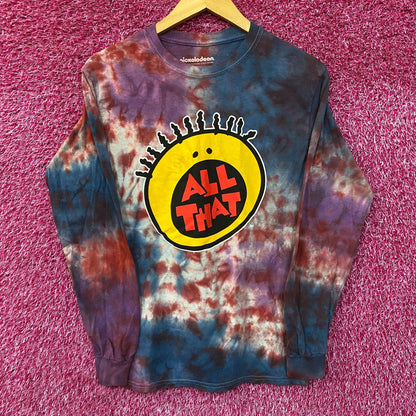 Nickelodeon Tie dye All That Tv Show Promo Tie Dye Long Sleeve Tshirt size Small