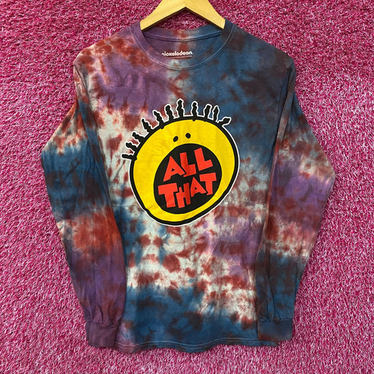 Nickelodeon Tie dye All That Tv Show Promo Tie Dye Long Sleeve Tshirt size Small