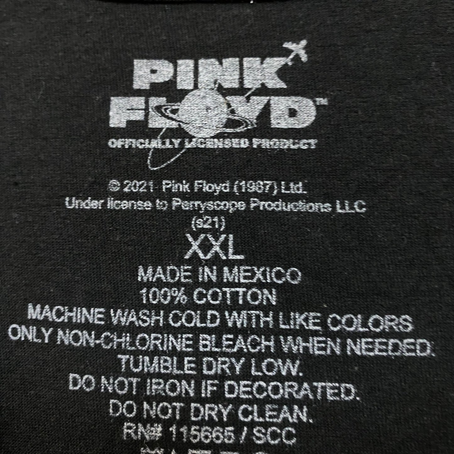 Pink Floyd the Dark Side of the Moon Psychedelic Rock Tee 2X