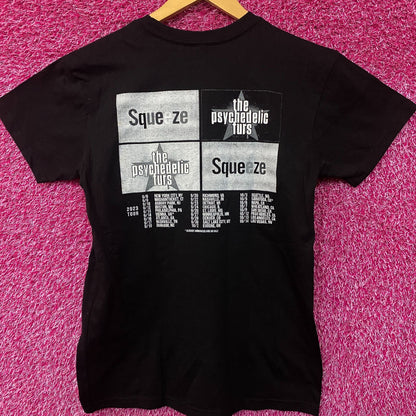 Squeeze & Psychedelic Furs Co-Headline US Tour Rock Tee Small