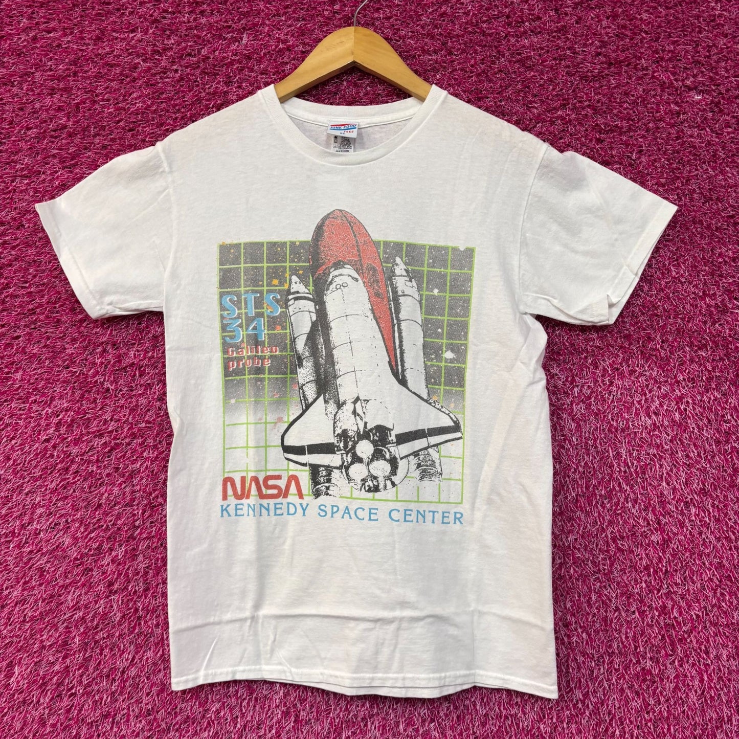 NASA STS-34 Galileo Probe Kennedy Space Center Promo Tee Extra Small