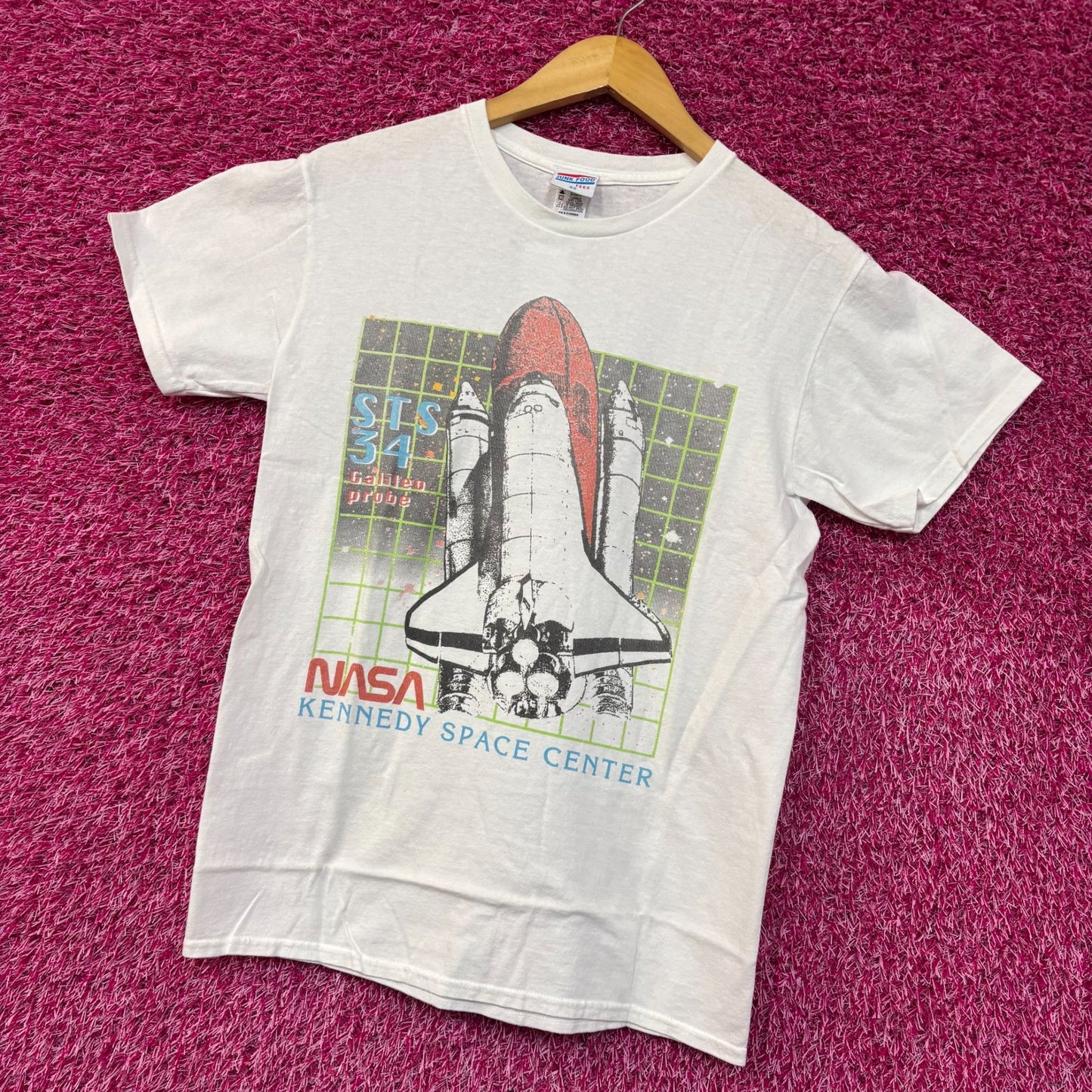 NASA STS-34 Galileo Probe Kennedy Space Center Promo Tee Extra Small