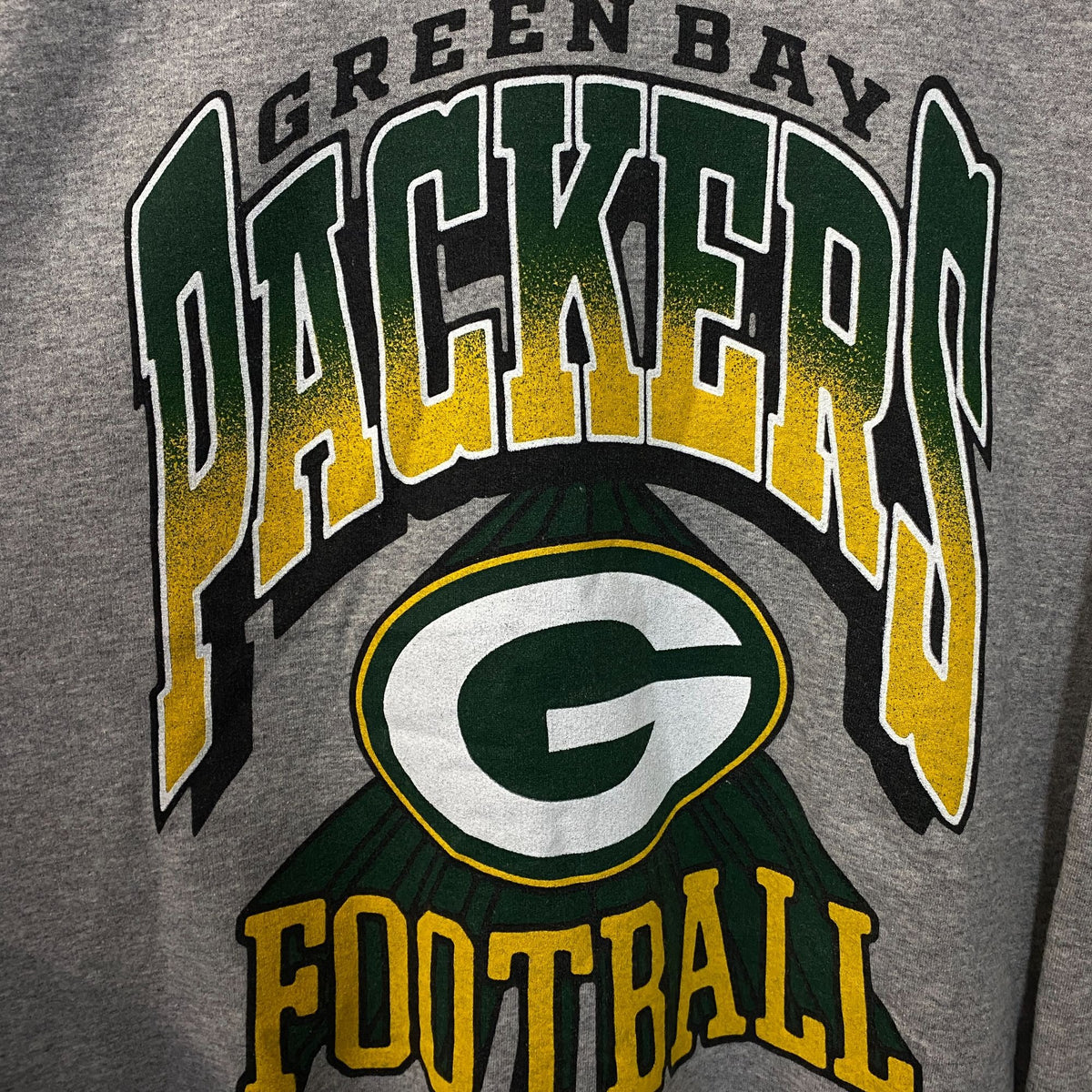 Junk Food Clothing Green Bay Packers Block Crewneck size Medium