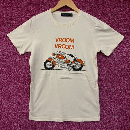Junk Food Clothing Peanuts Snoopy "Vroom Vroom" Vintage Style Tee XS