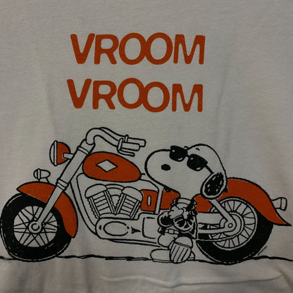 Junk Food Clothing Peanuts Snoopy "Vroom Vroom" Vintage Style Tee XS