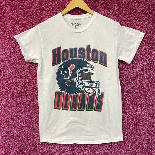 Junk Food Clothing NFL Houston Texans Throwback Helmet Logo T-Shirt XS