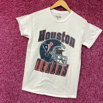 Junk Food Clothing NFL Houston Texans Throwback Helmet Logo T-Shirt XS