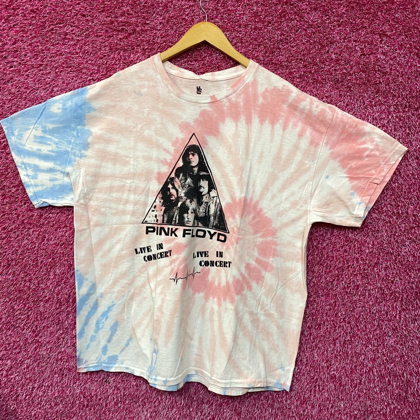 Pink Floyd Live In Concert Tie Dye T-Shirt XL