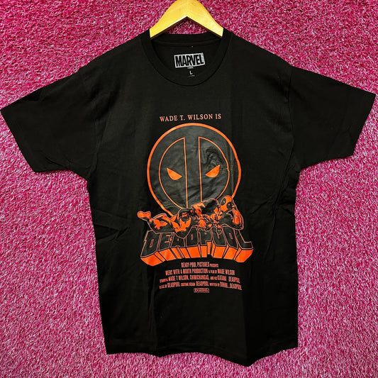 Deadpool Wade T Wilson Comics Movie Promo Marvel Tee L