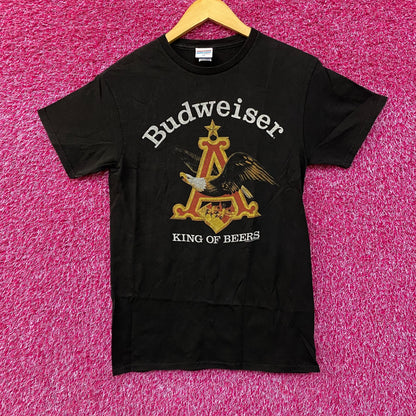 Budweiser King Of Beer American Bald Eagle Logo T-Shirt Extra Small