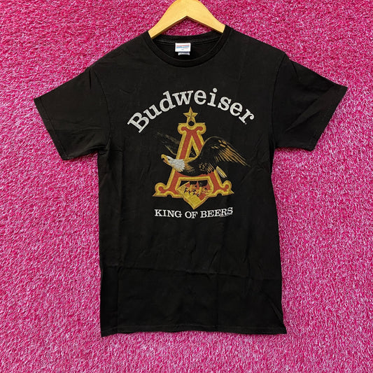 Budweiser King Of Beer American Bald Eagle Logo T-Shirt Extra Small