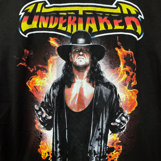 WWE Undertaker Flames Lord Of Darkness Graphic Design T-Shirt Small