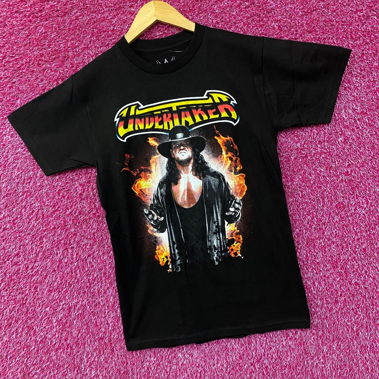 WWE Undertaker Flames Lord Of Darkness Graphic Design T-Shirt Small