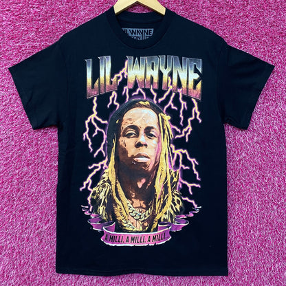 Reason Lil Wayne A Milli Lightning Black T-Shirt Medium