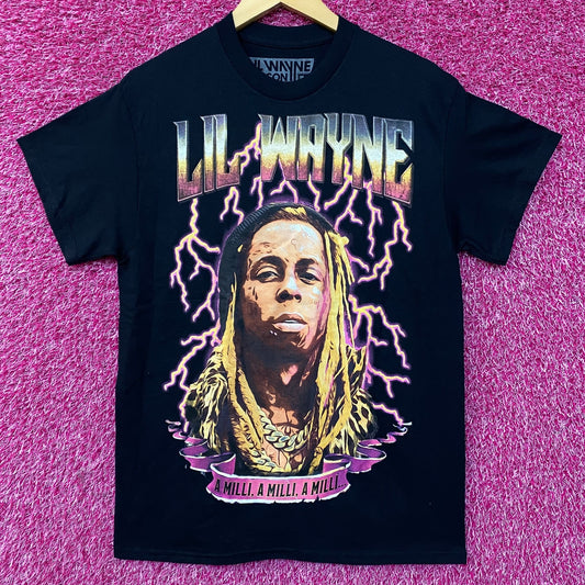 Reason Lil Wayne A Milli Lightning Black T-Shirt Medium