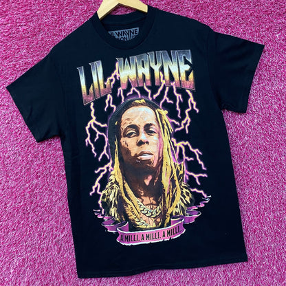 Reason Lil Wayne A Milli Lightning Black T-Shirt Medium
