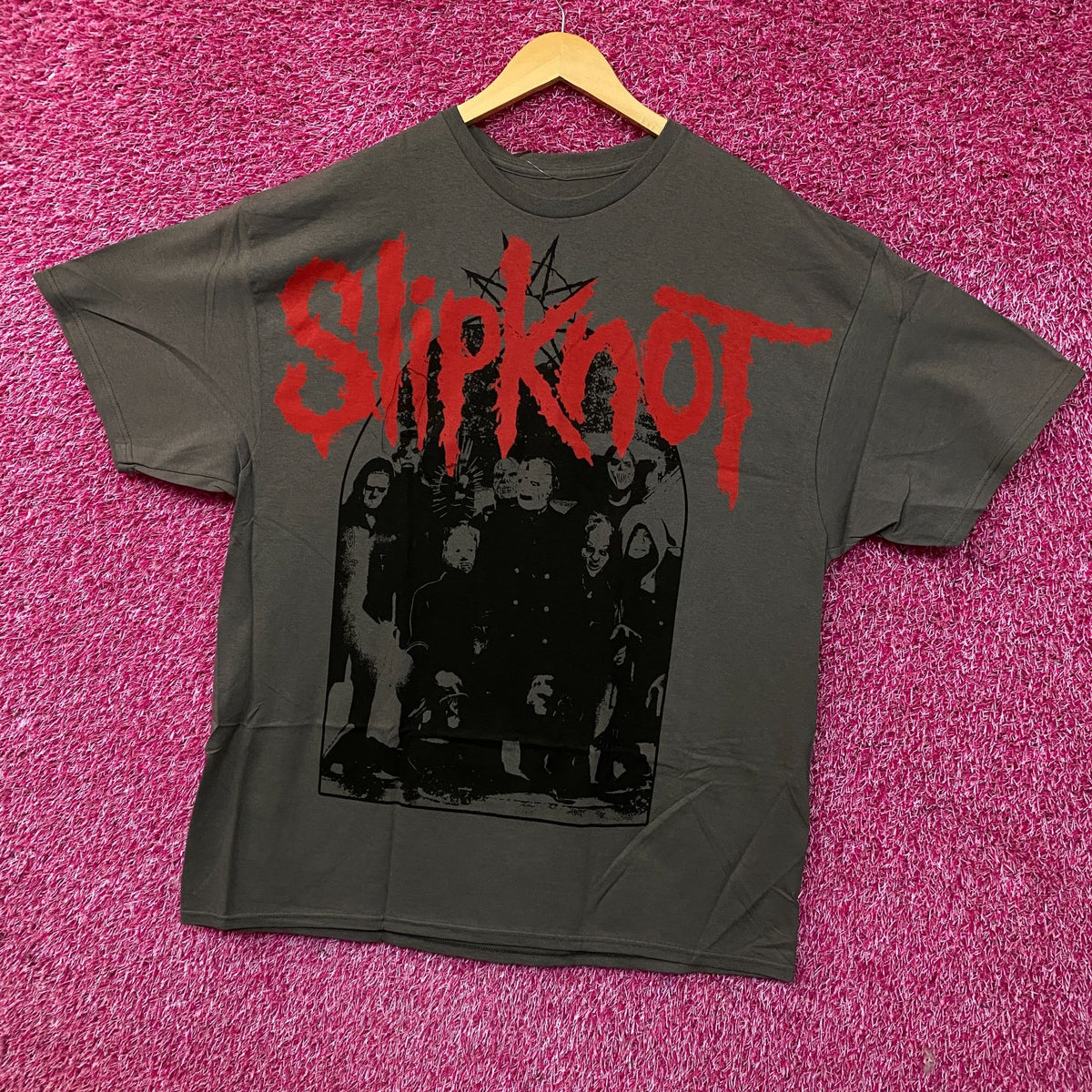 Slipknot Group Portrait Graphic Metal Band T-Shirt 2XL