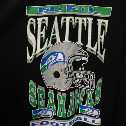 Junk Food Clothing NFL Seattle Seahawks Helmet Flea Market Crewneck Sweatshirt 2XL