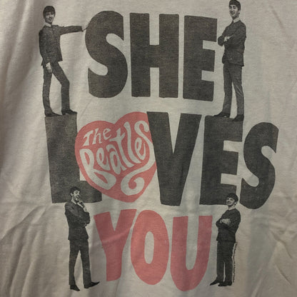 Junk Food The Beatles She Loves You Women's Vintage Style Tee Medium