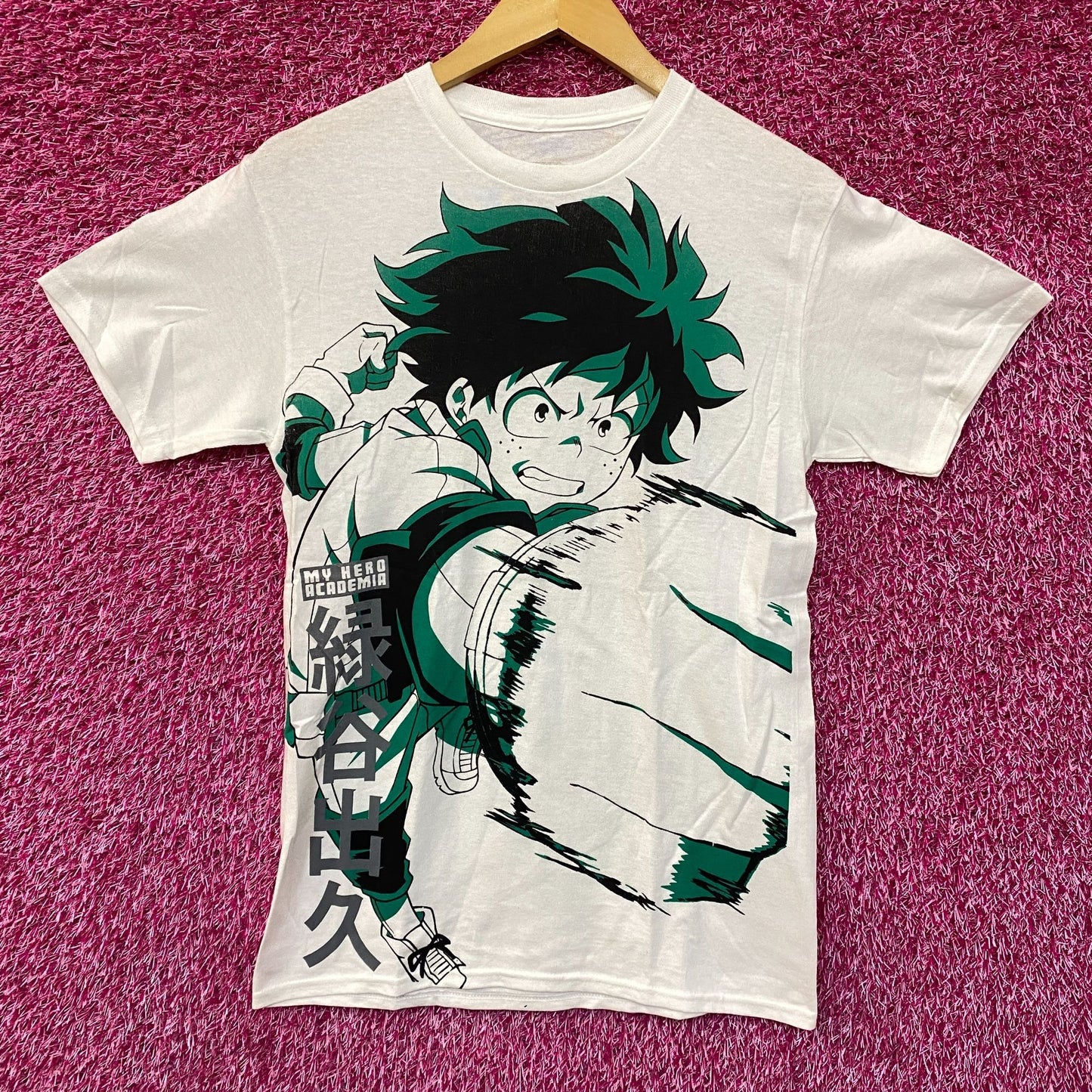 My Hero Academia Izuku Midoriya Deku Smash Anime T-Shirt Small