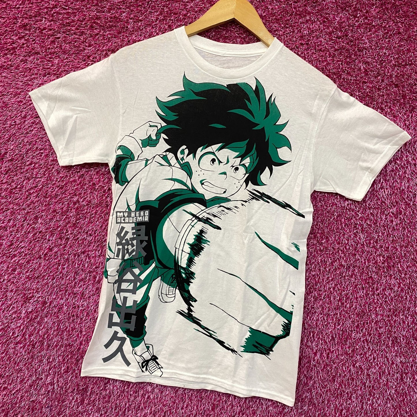 My Hero Academia Izuku Midoriya Deku Smash Anime T-Shirt Small