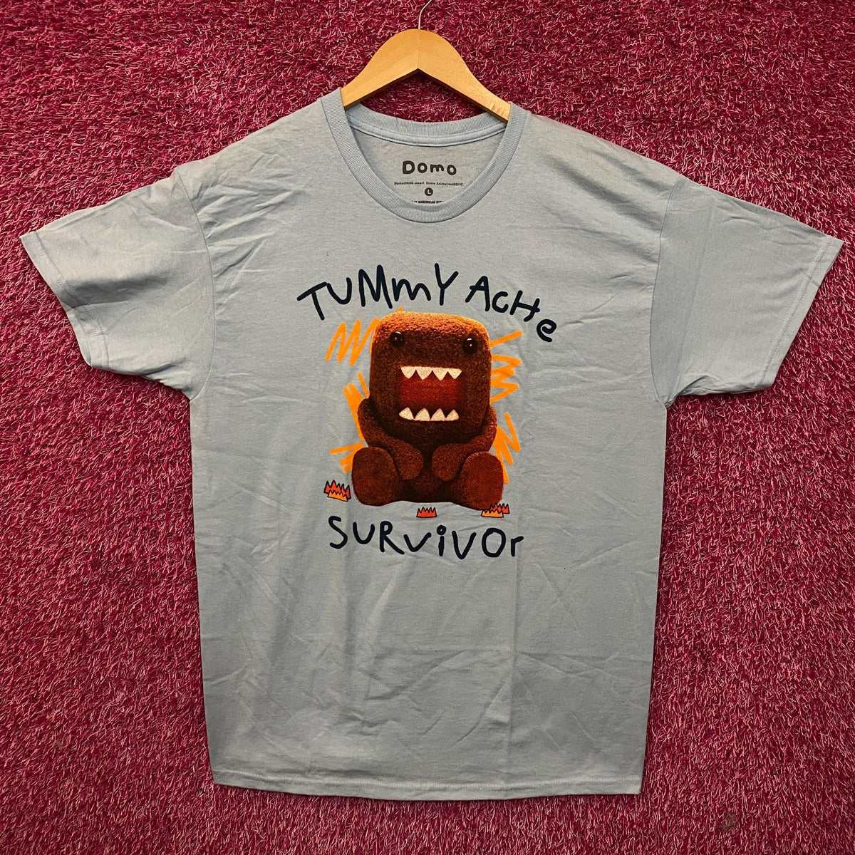 Domo Tummy Ache Survivor Graphic T-Shirt Large
