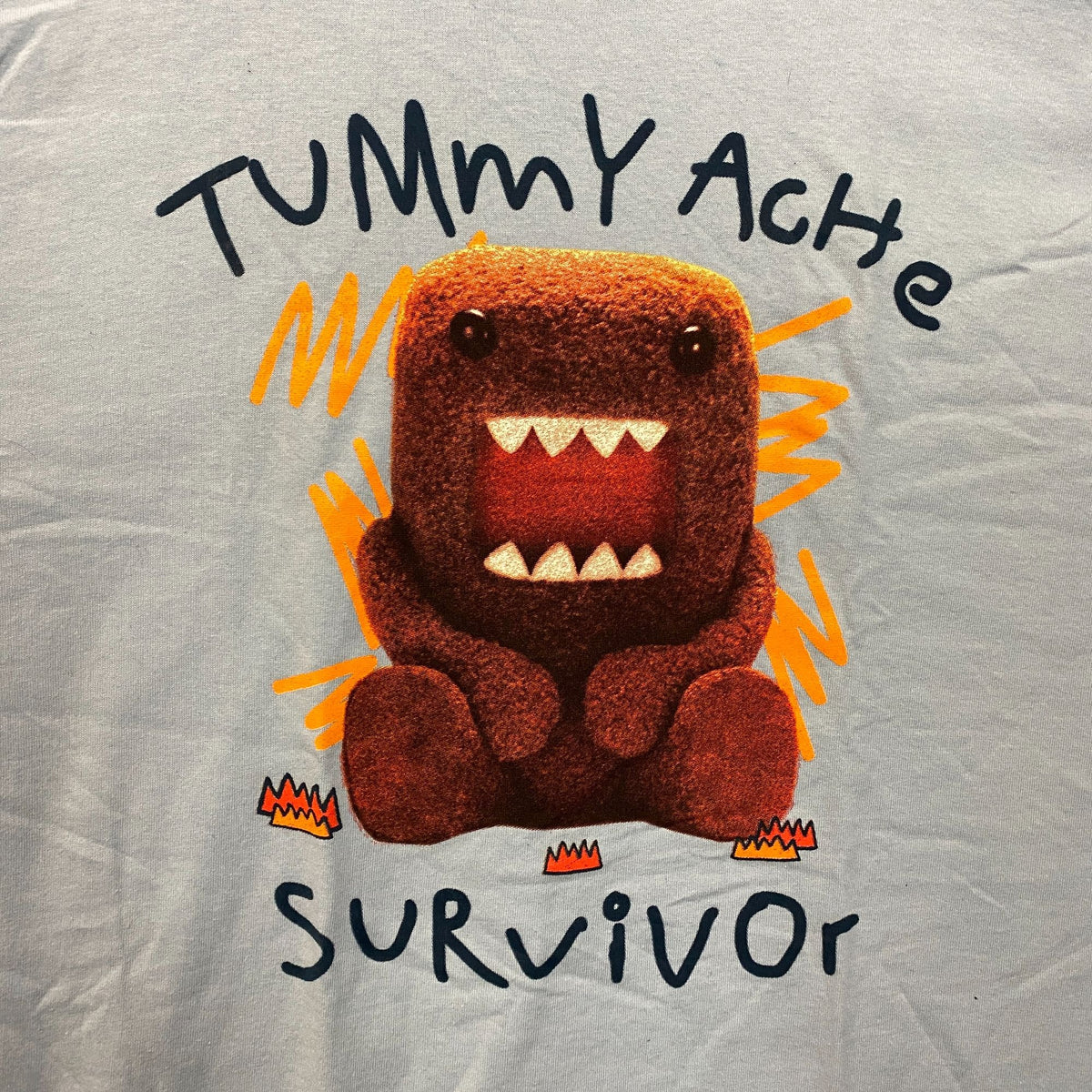 Domo Tummy Ache Survivor Graphic T-Shirt Large
