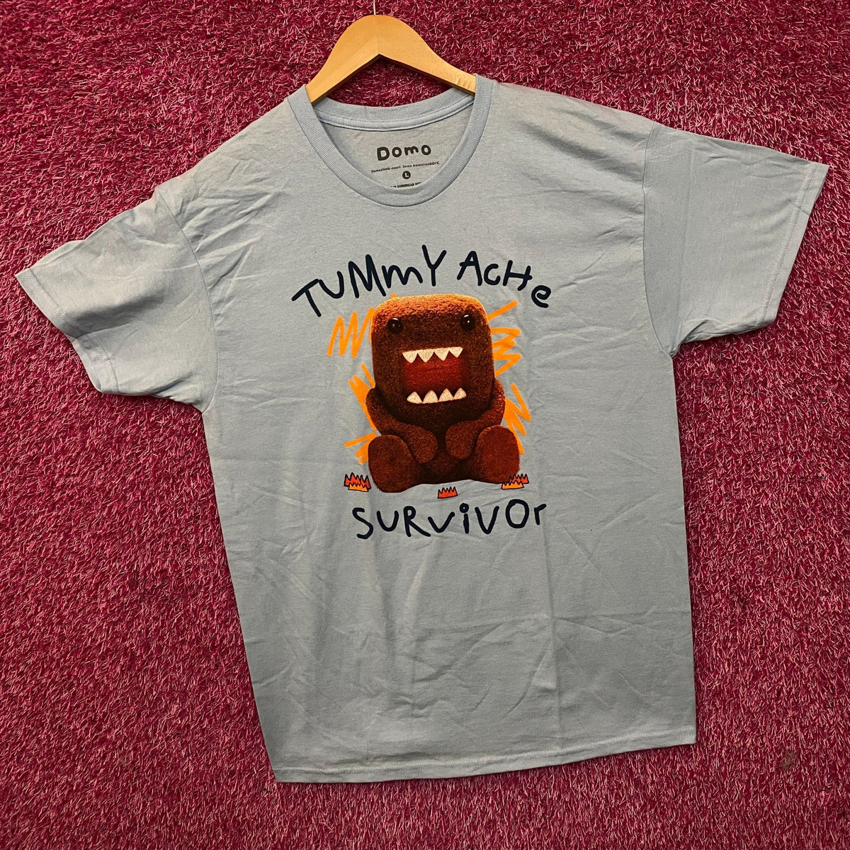 Domo Tummy Ache Survivor Graphic T-Shirt Large