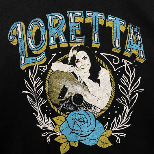 Loretta Lynn Photo Rose Graphic T-Shirt 2XL