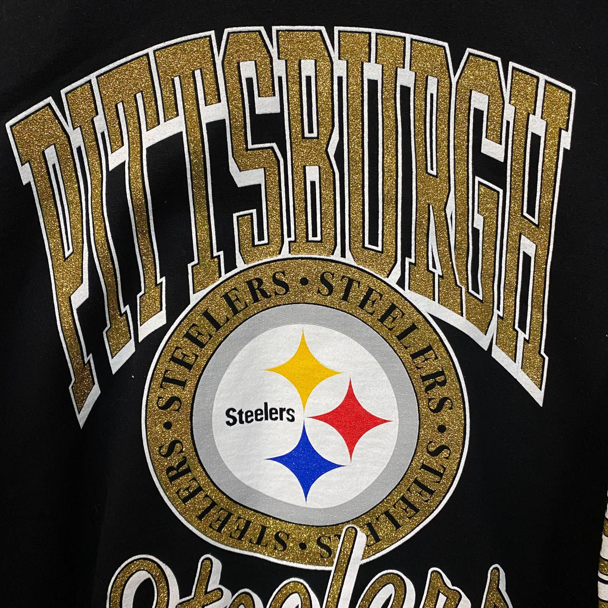 Junk Food Clothing Pittsburgh Steelers Glitter Large