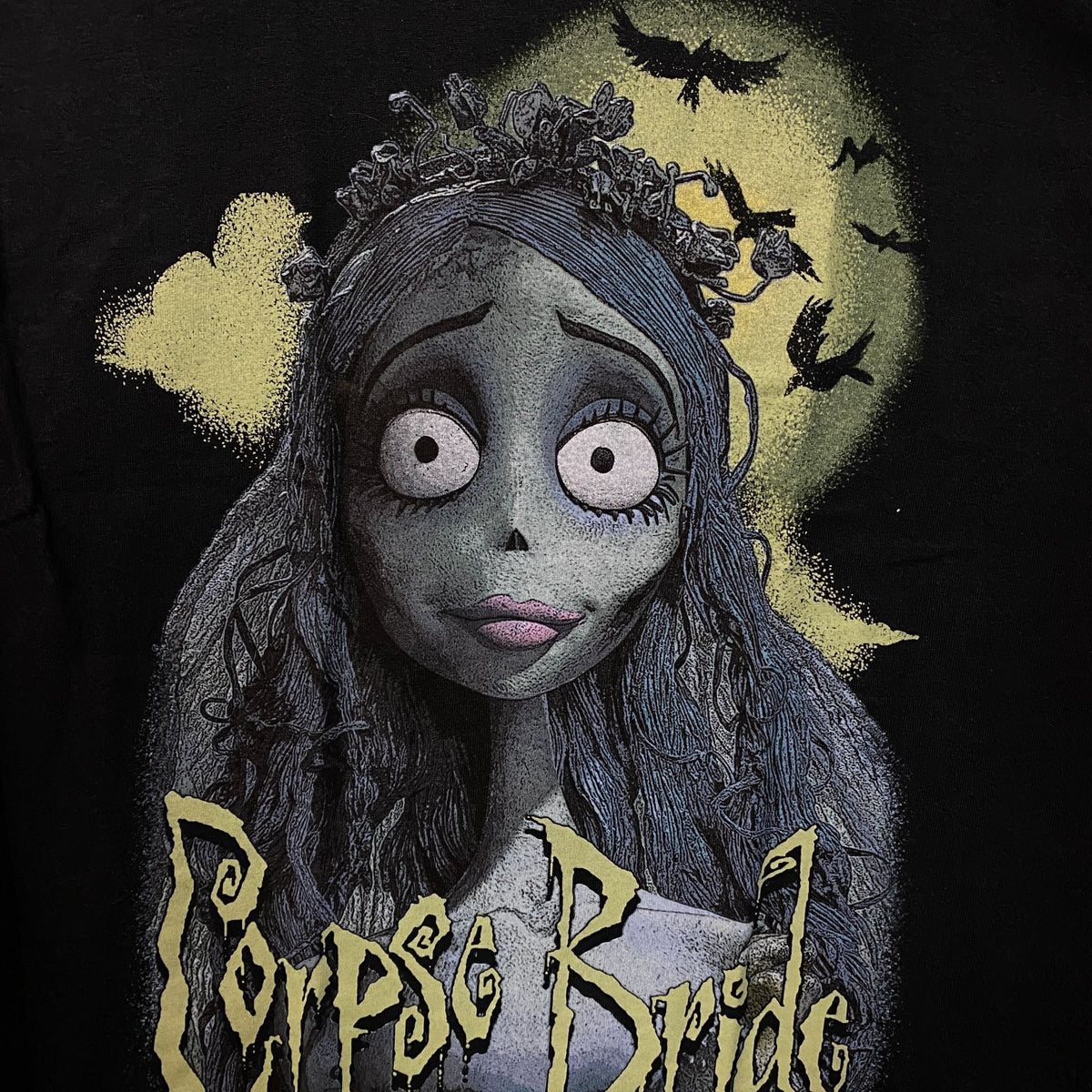 Tim Burton Corpse Bride Emily Graphic Tee Large