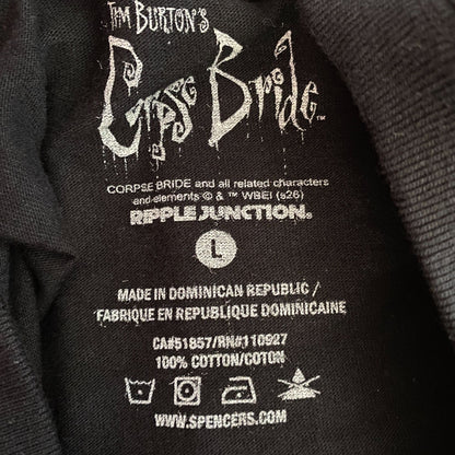 Tim Burton Corpse Bride Emily Graphic Tee Large