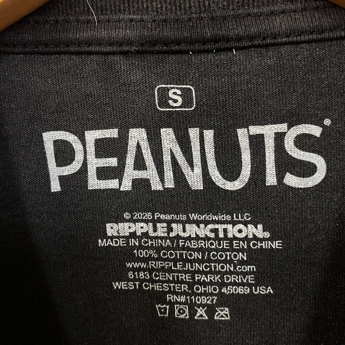 Peanuts Snoopy Motorcycle Graphic T-Shirt Small