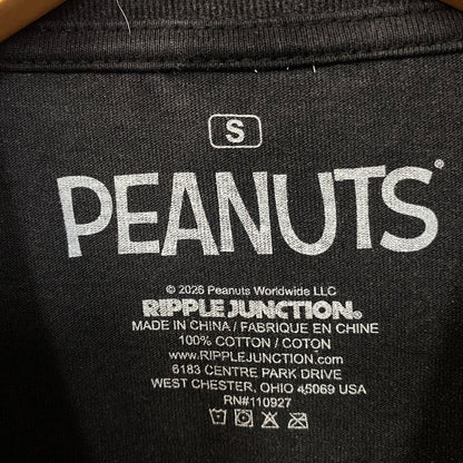 Peanuts Snoopy Motorcycle Graphic T-Shirt Small