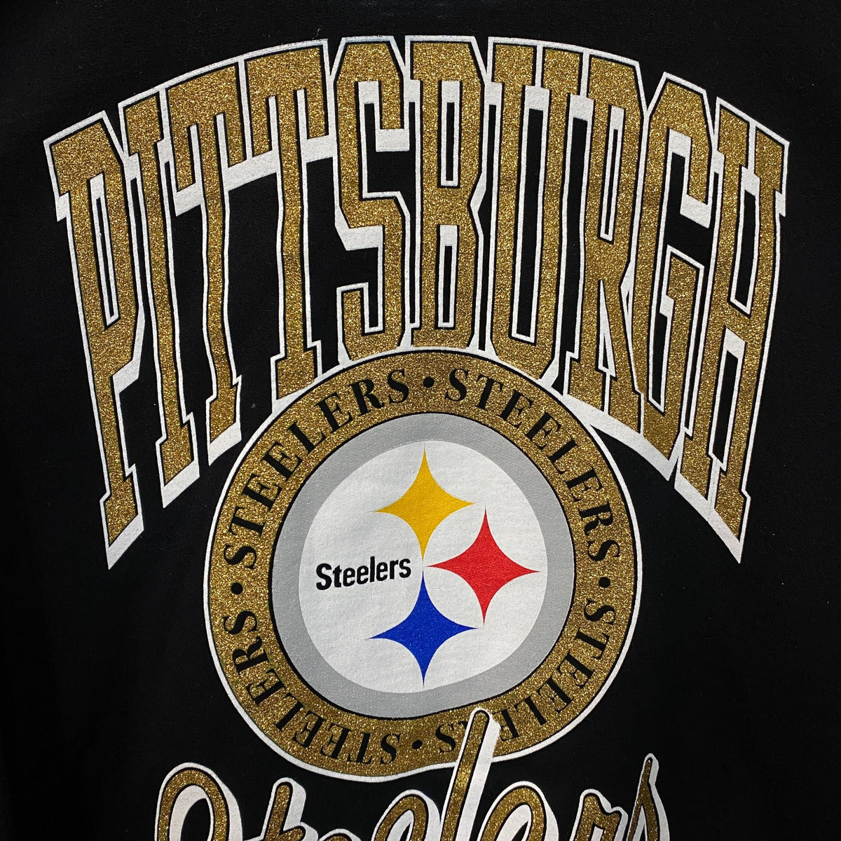 Junk Food Clothing Pittsburgh Steelers Glitter size Medium
