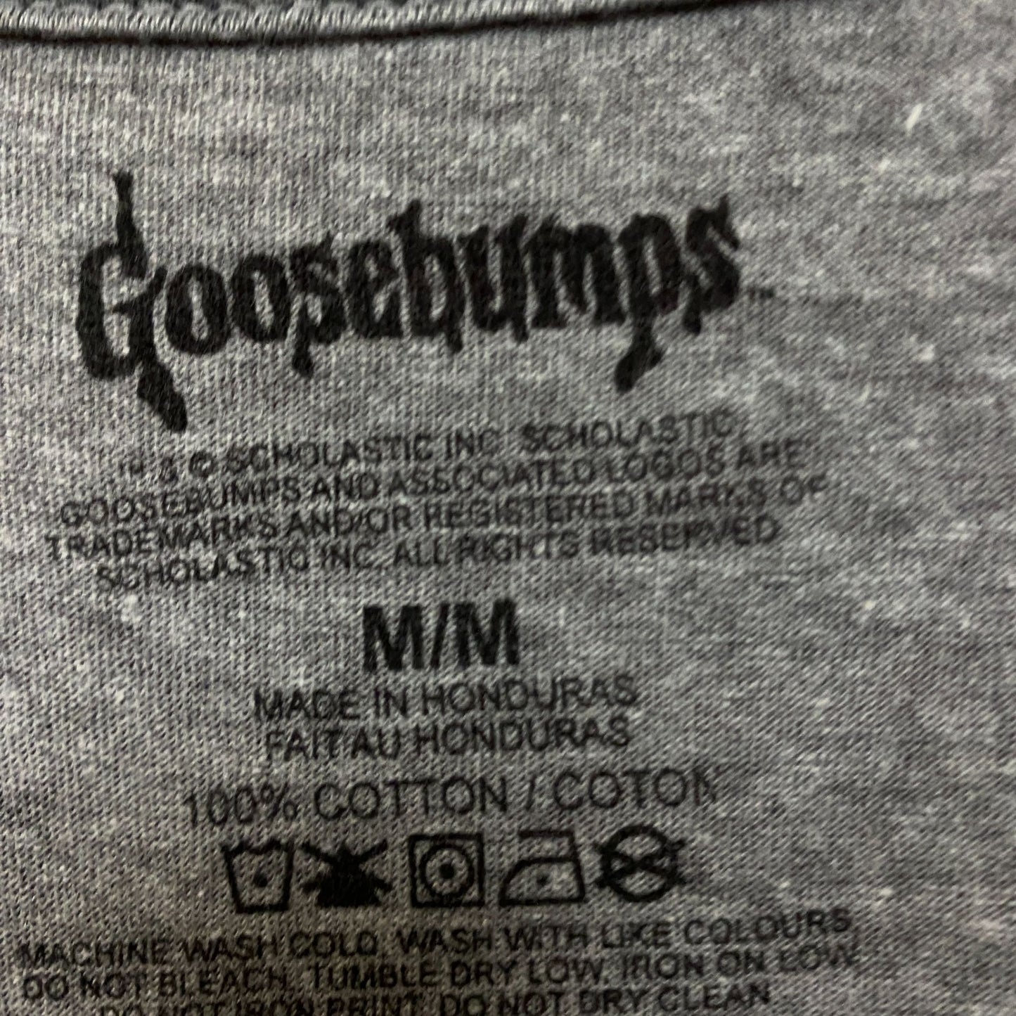 Goosebumps gray Tshirt size medium