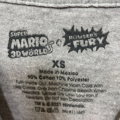 Super Mario 3D World Bowser's Fury Character Cat Costume T-Shirt size XS