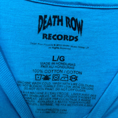 Death Row Records 1991 LA Grim Reaper Hands Rap Tee large