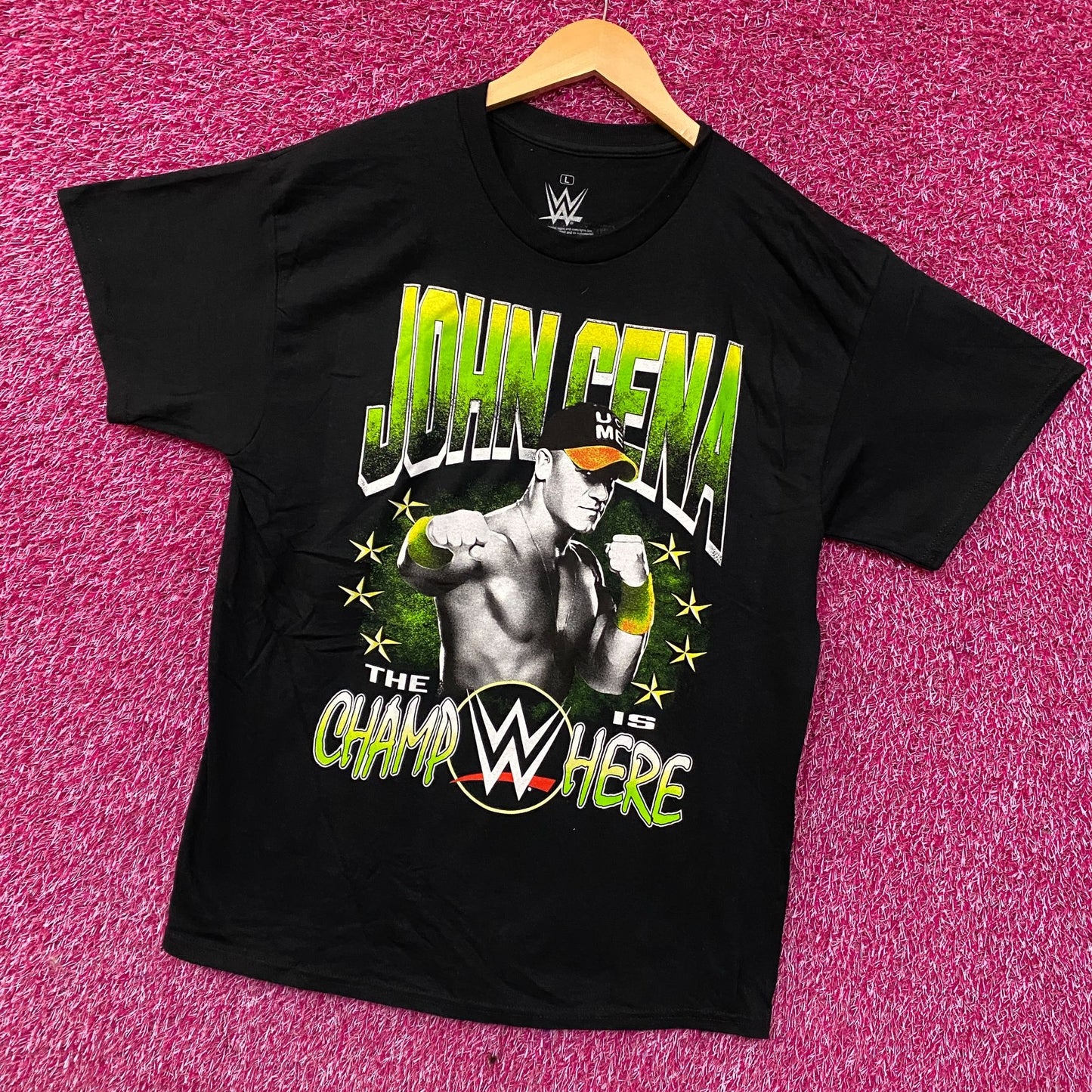 WWE John Cena The Champ is Here Graphic T-Shirt Large