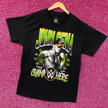 WWE John Cena The Champ is Here Graphic T-Shirt Large